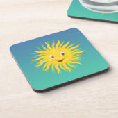 Sunshine met cirkelvormige lijnen drankjes onderzetter (Linkerzijde)