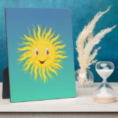 Sunshine met cirkelvormige lijnen fotoplaat (Zijkant)