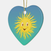 Sunshine met cirkelvormige lijnen keramisch ornament (Links)