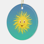 Sunshine met cirkelvormige lijnen keramisch ornament (Links)