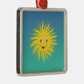 Sunshine met cirkelvormige lijnen metalen ornament (Rechts)