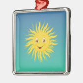 Sunshine met cirkelvormige lijnen metalen ornament (Links)