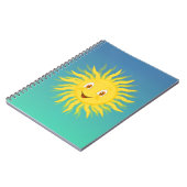 Sunshine met cirkelvormige lijnen notitieboek (Linkerzijde)
