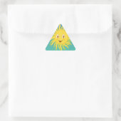 Sunshine met cirkelvormige lijnen sticker (Tas)