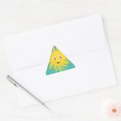 Sunshine met cirkelvormige lijnen sticker (Envelop)