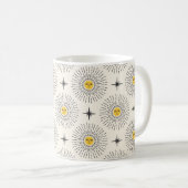 Sunshine met Face Celestial Seamless Pattern Koffiemok (Voorkant rechts)