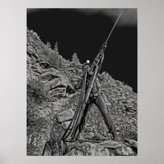 Sunshine Mine Fire Monument (Idaho) Poster (Voorkant)