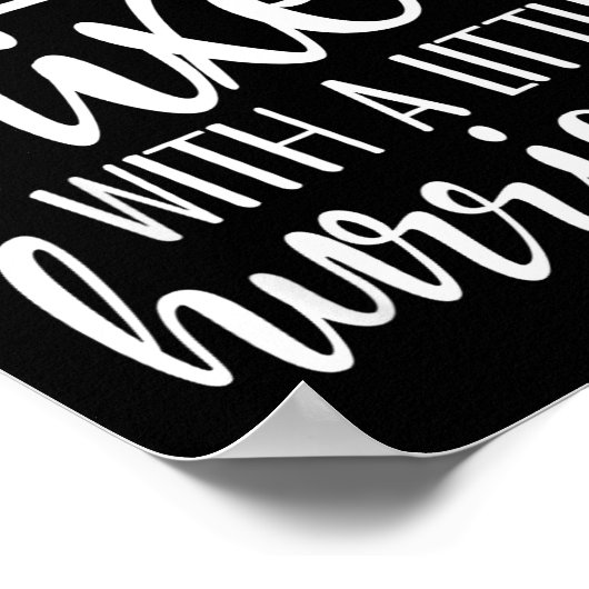 Sunshine Mixed With A Little Hurricane, Funny Quot Poster (Hoek)