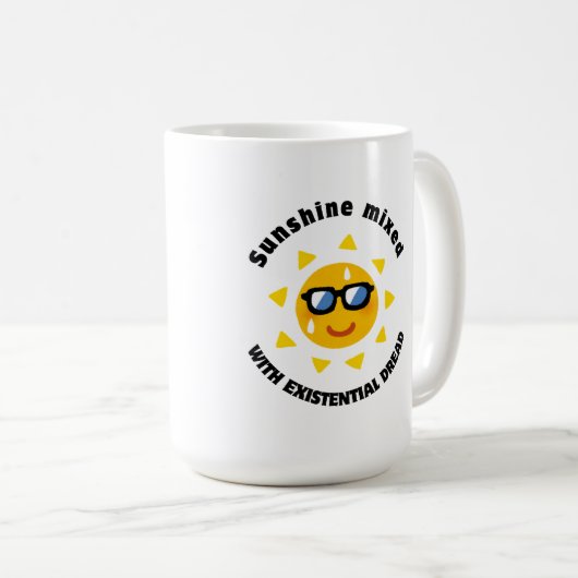 Sunshine Mixed with Existential Dread Koffiemok (Voorkant rechts)