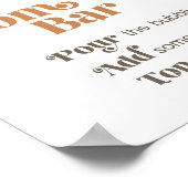 Sunshine Momosa Bar Boho Baby shower Sign Poster (Hoek)