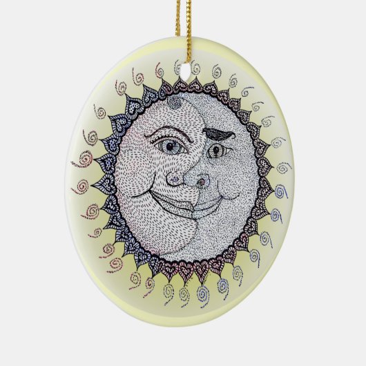 Sunshine/Moon Ornament (Rechts)