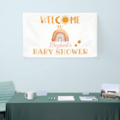 Sunshine, Moon, Rainbow en Stars Welkomstbanner Spandoek (Beurs)
