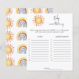 Sunshine Name dat baby shower spel