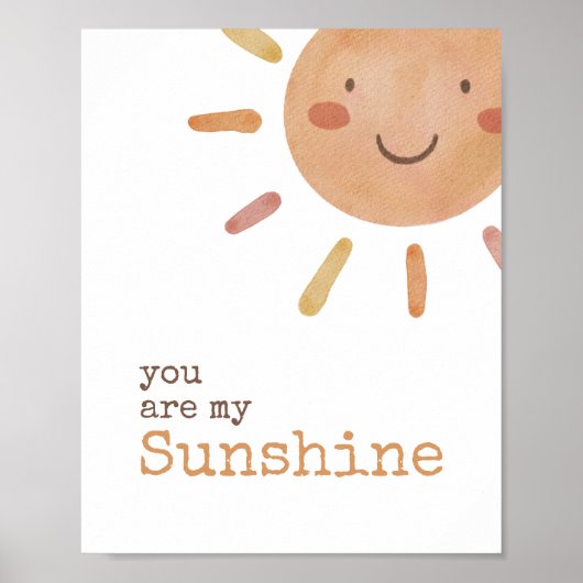 Sunshine Nursery Decor Wall Poster (Voorkant)