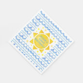 Sunshine Ocean & Stars Verjaardag servetten - 1e r (Hoek)