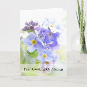 Sunshine on Blue - Vergeet me niet Kaart