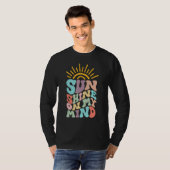 Sunshine On My Mind Aesthetic Trendy Quote T-shirt (Voorkant volledig)