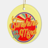 Sunshine on My Mind - leuke zomer Keramisch Ornament (Links)