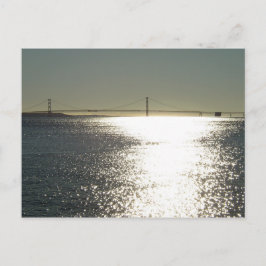 Sunshine on the Mackinac Bridge, Michigan Briefkaart
