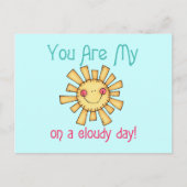 Sunshine op een dag van de troep briefkaart (Voorkant)