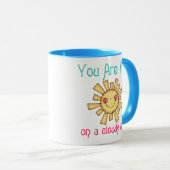 Sunshine op een dag van de troep mok (Voorkant rechts)