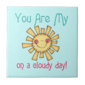 Sunshine op een dag van de troep tegeltje (Voorkant)