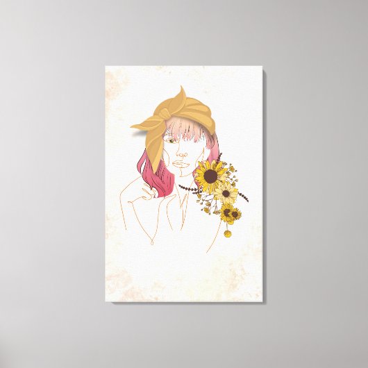 Sunshine op mijn schouderblad Artsy Canvas (Voorkant)