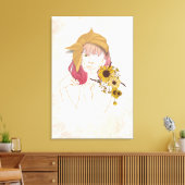 Sunshine op mijn schouderblad Artsy Canvas (Insitu (Woonkamer))