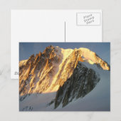 Sunshine op Mount Blanc Briefkaart (Voorkant / Achterkant)