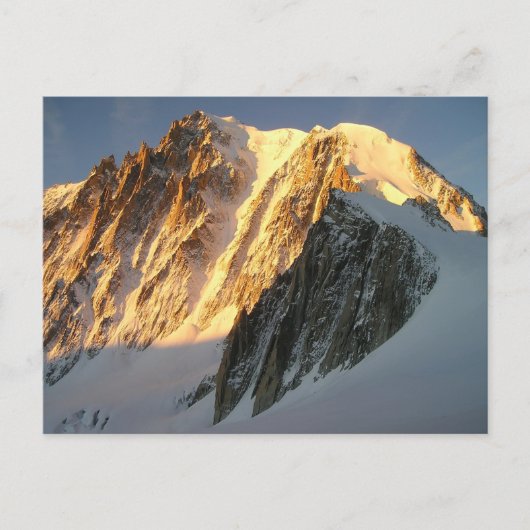 Sunshine op Mount Blanc Briefkaart (Voorkant)
