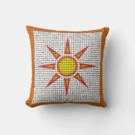 Sunshine Oranje Yellow Sun Mosaic Southwest Kussen