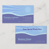 Sunshine Paarse Hills Curves Visitekaartje (Voorkant / Achterkant)