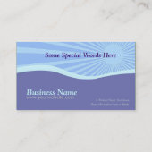 Sunshine Paarse Hills Curves Visitekaartje (Achterkant)