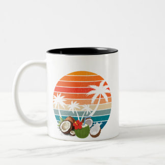 Sunshine & Palm Uitnodigingen – Tropische Eleganti Tweekleurige Koffiemok