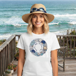 Sunshine Palms & Ocean Time Beach Vibes Kust Tri-Blend Shirt