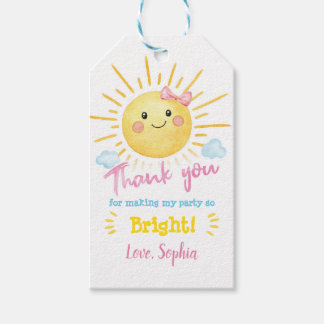 Sunshine Party Favor Label Gift Birthday Baby show Cadeaulabel