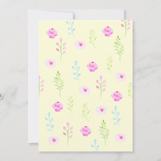 Sunshine Party Invitation, onze kleine zonneschijn Kaart (Achterkant)