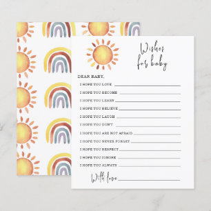 Sunshine Party-spel wensen voor baby