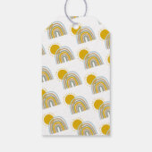 Sunshine Pastel Regenboog Baby shower Favor Cadeaulabel (Achterkant)
