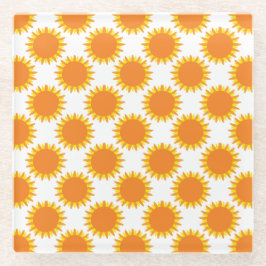 Sunshine Pattern Glazen Onderzetter