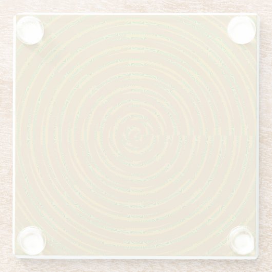 Sunshine pattern  glazen onderzetter (Achterkant)