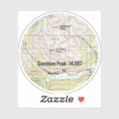 Sunshine Peak Colorado Fourteener Sticker (Vel)