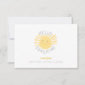 Sunshine Personal Note Cards voor kinderen Bedankkaart (Voorkant)