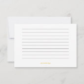 Sunshine Personal Note Cards voor kinderen Bedankkaart (Achterkant)