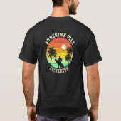 Sunshine Pill Tuckerton Summer New Jersey Tropical T-shirt (Achterkant)