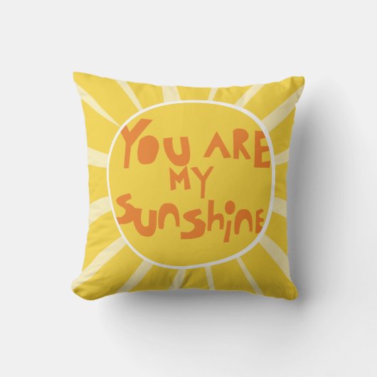 Sunshine_PillowCover_yellow Kussen (Voorkant)