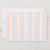 Sunshine Pink Gold First Birthday Kaart (Achterkant)