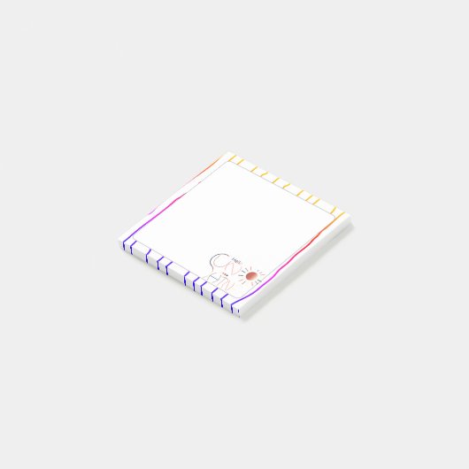 Sunshine  post-it® notes (Schuin)