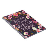 Sunshine Quote, Motivatie Inspirerend Boho Notitieboek (Rechterzijde)