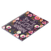 Sunshine Quote, Motivatie Inspirerend Boho Notitieboek (Linkerzijde)